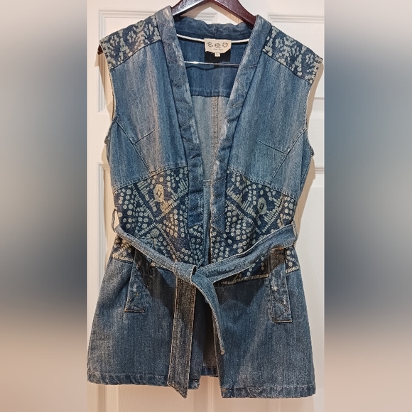 SEA NEW YORK  Denim Indigo vest, size L - Picture 4 of 7
